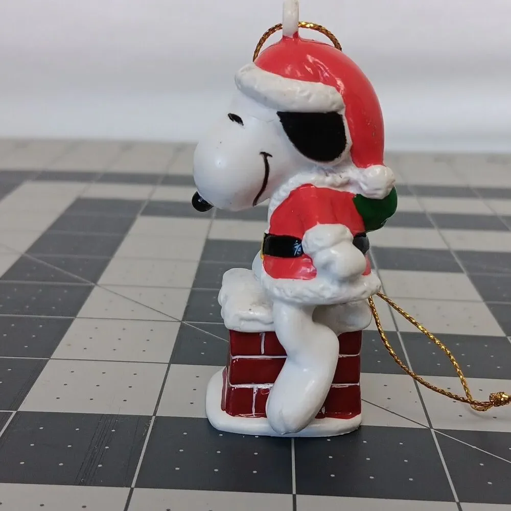 Peanuts Snoopy Whitman Christmas Ornaments PVC 1980's 1990's Snoopy Chimney
